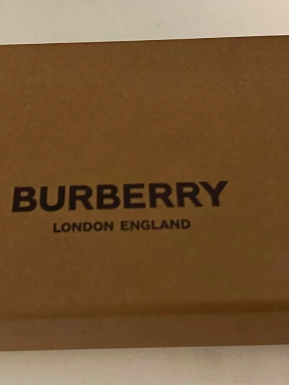 NEW! BURBERRY- Embossed Check Leather Card Holder